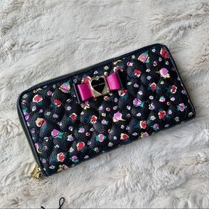 Floral print wallet